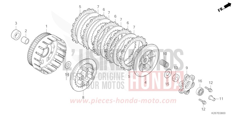 CLUTCH for MSX GROM A MAT DIM GRAY METALLIC (NHC34) from 2023